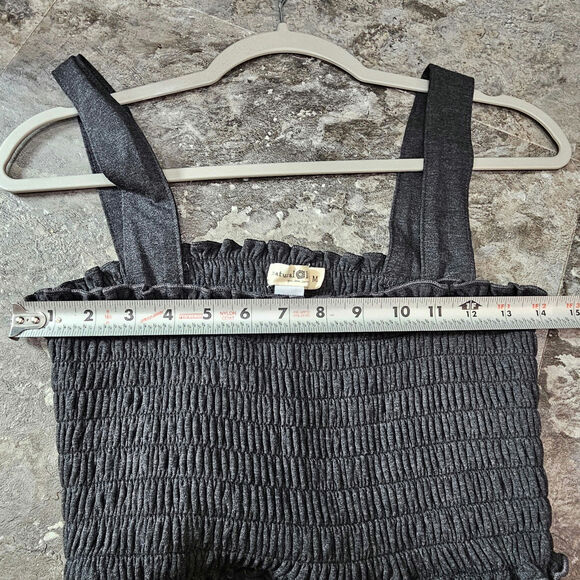 Natural Life Harper Knit Charcoal Jumpsuit Size Medium - Picture 4 of 6